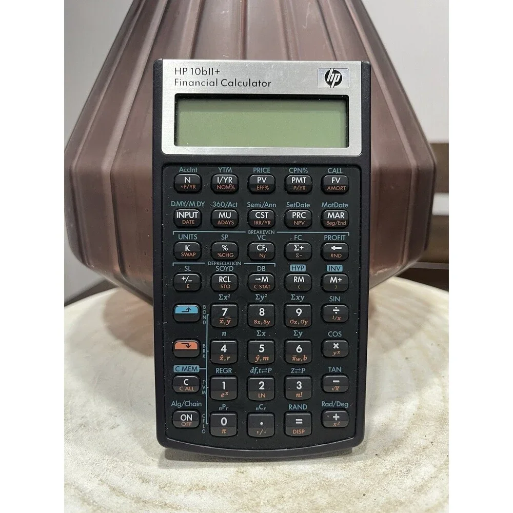 HP 10bII+ Financial Calculator UNTESTED Needs Batteries AS IS